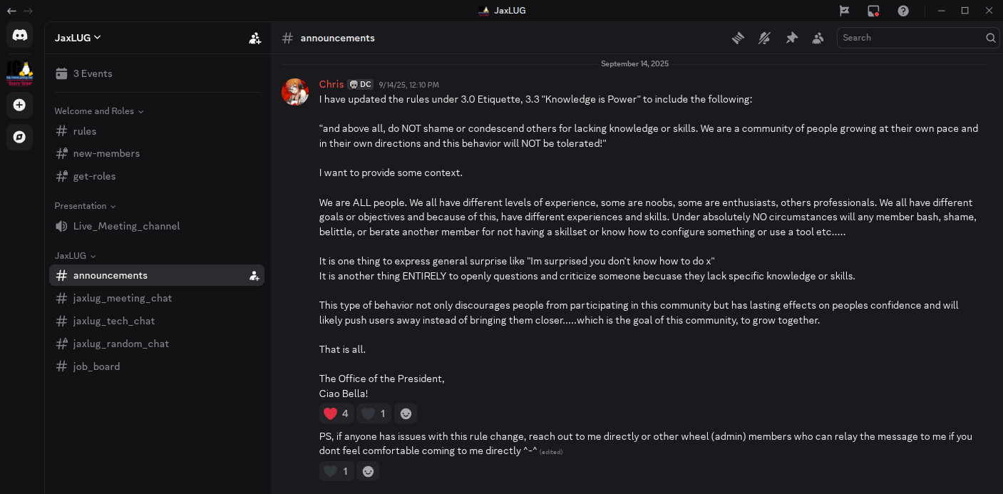 Christian McLaughlin Creating Rules Against William