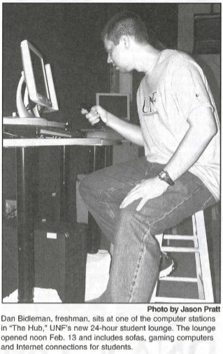 Dan Bidleman Photo UNF Spinnaker 2/13/2002 Vol. 25 No. 12