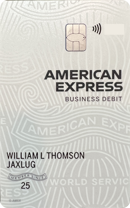 William Thomson JaxLUG Amex Business Debit Card