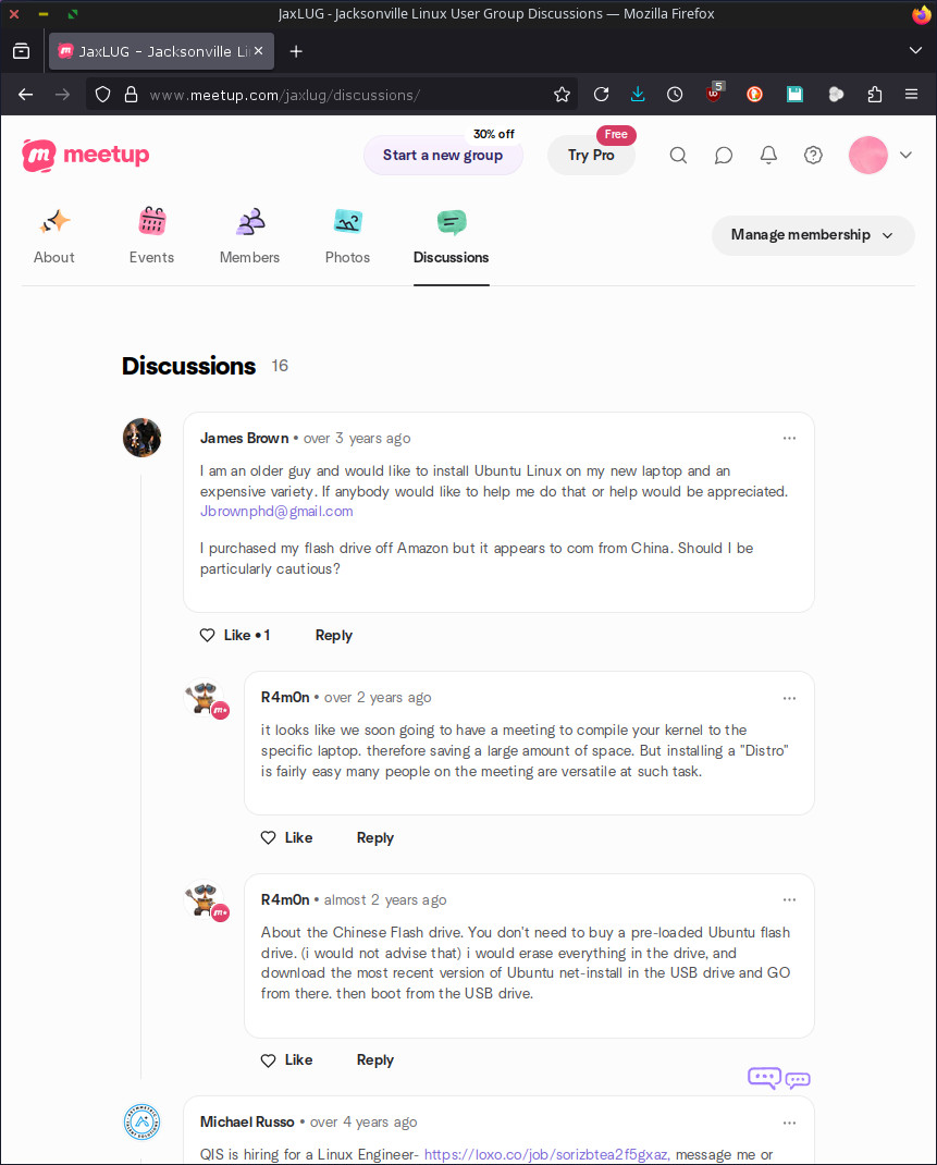 January 24th, 2026 Unofficial Meetup Discussion 1